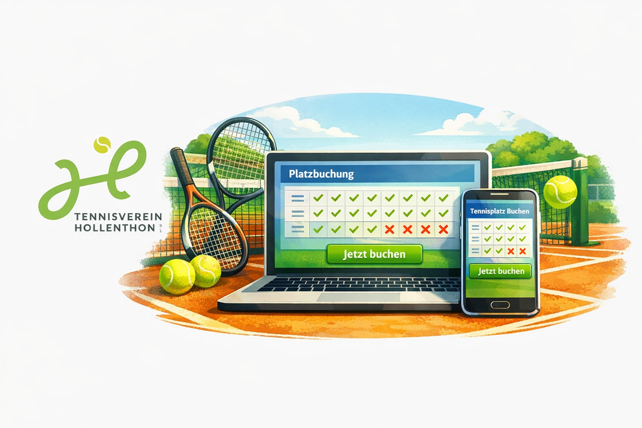 Web-App der neuen Homepage und Eintragungssystem
